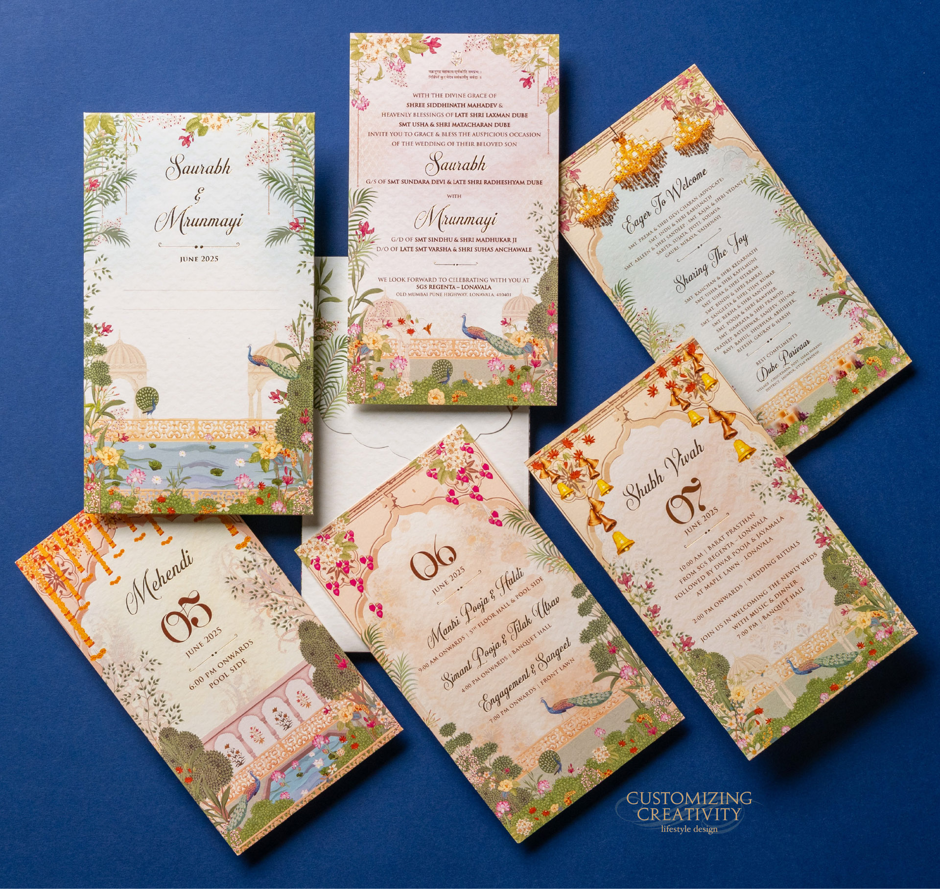 Customized & Unique wedding invitation cards