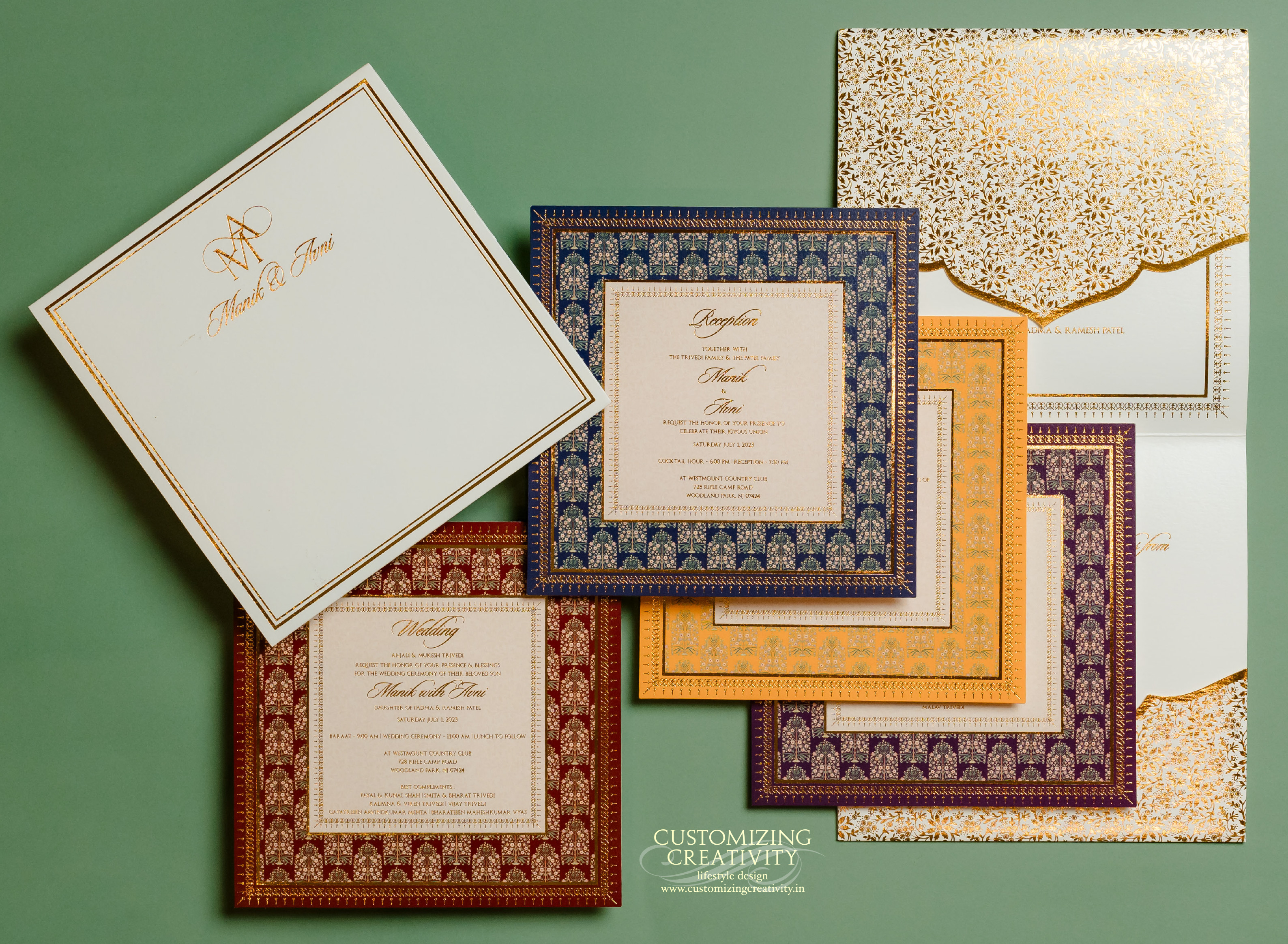 Customized & Unique wedding invitation cards