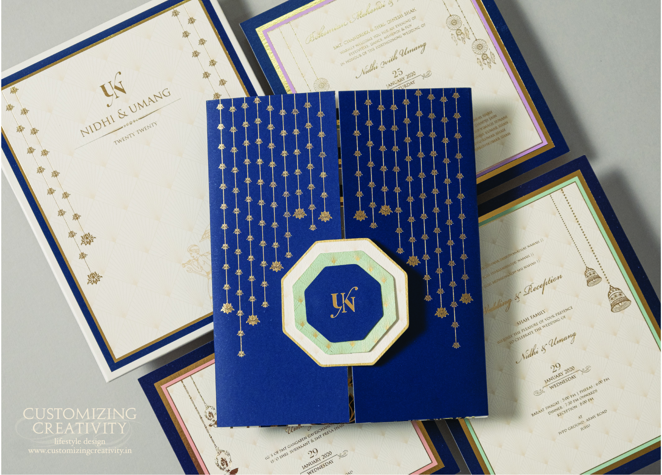 Customized & Unique wedding invitation cards