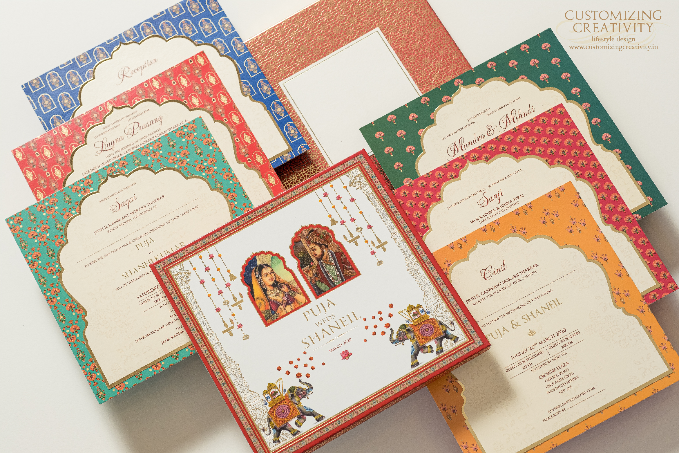 Customized & Unique wedding invitation cards