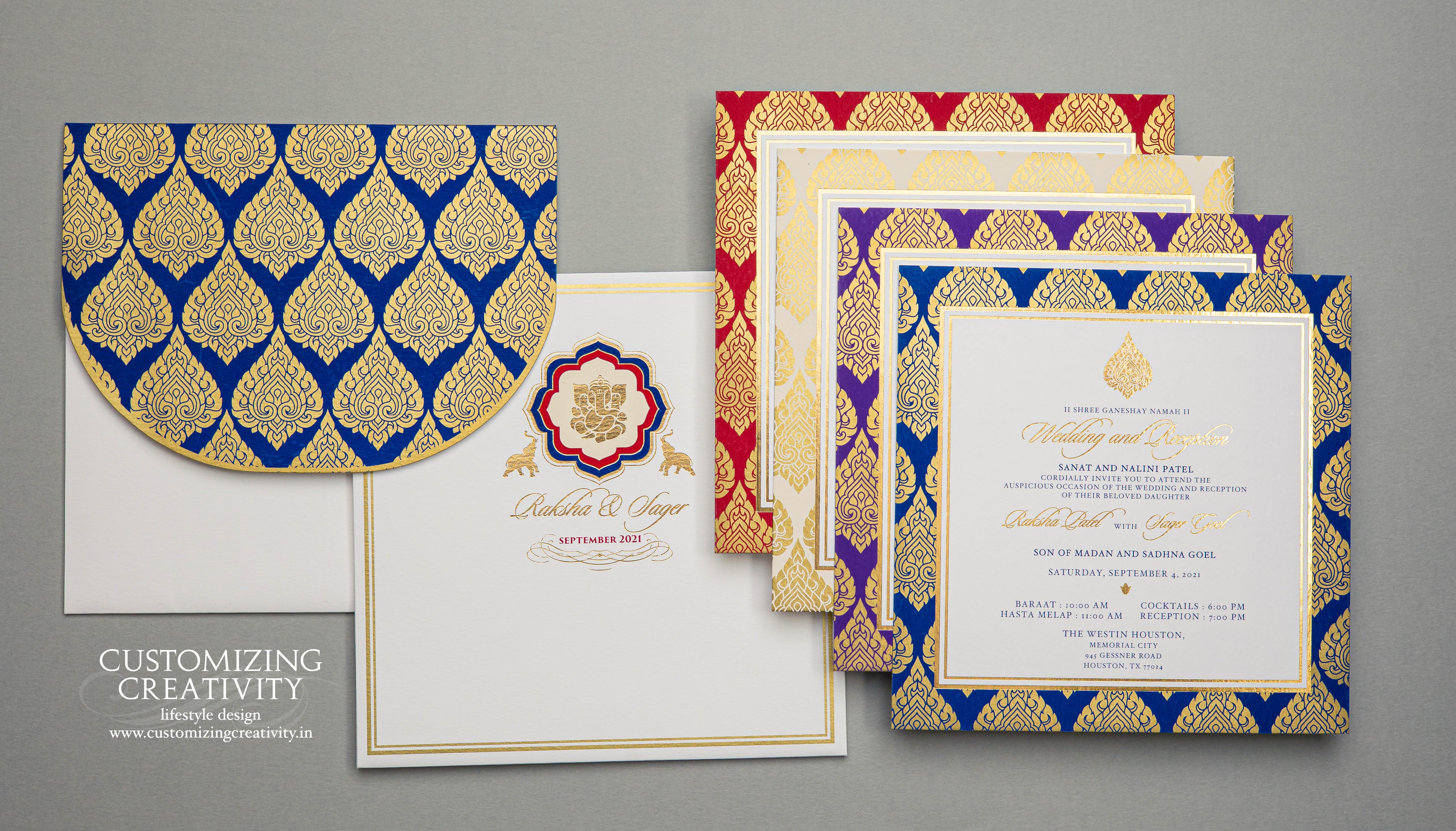 Customized & Unique wedding invitation cards