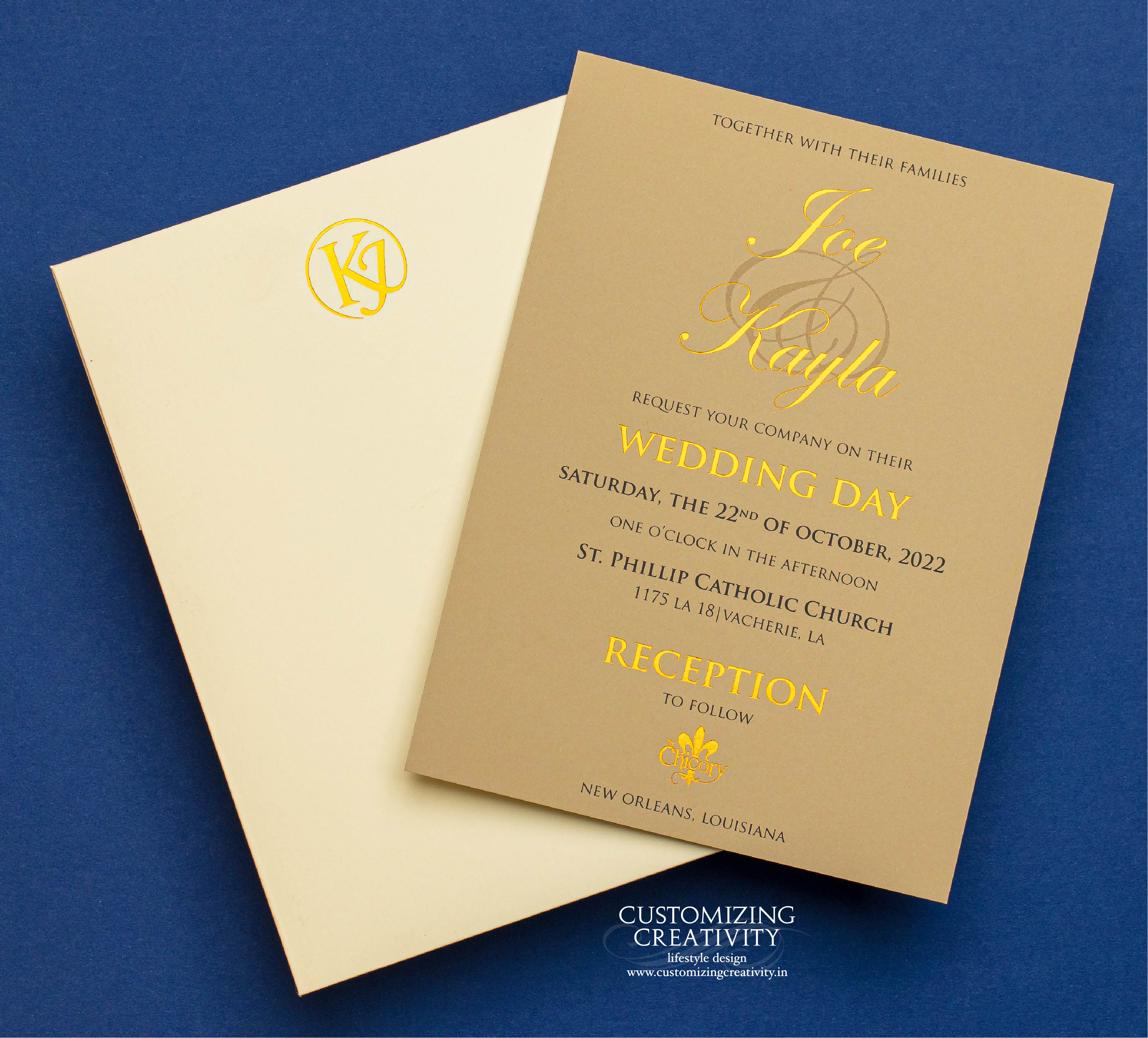 Customized & Unique wedding invitation cards