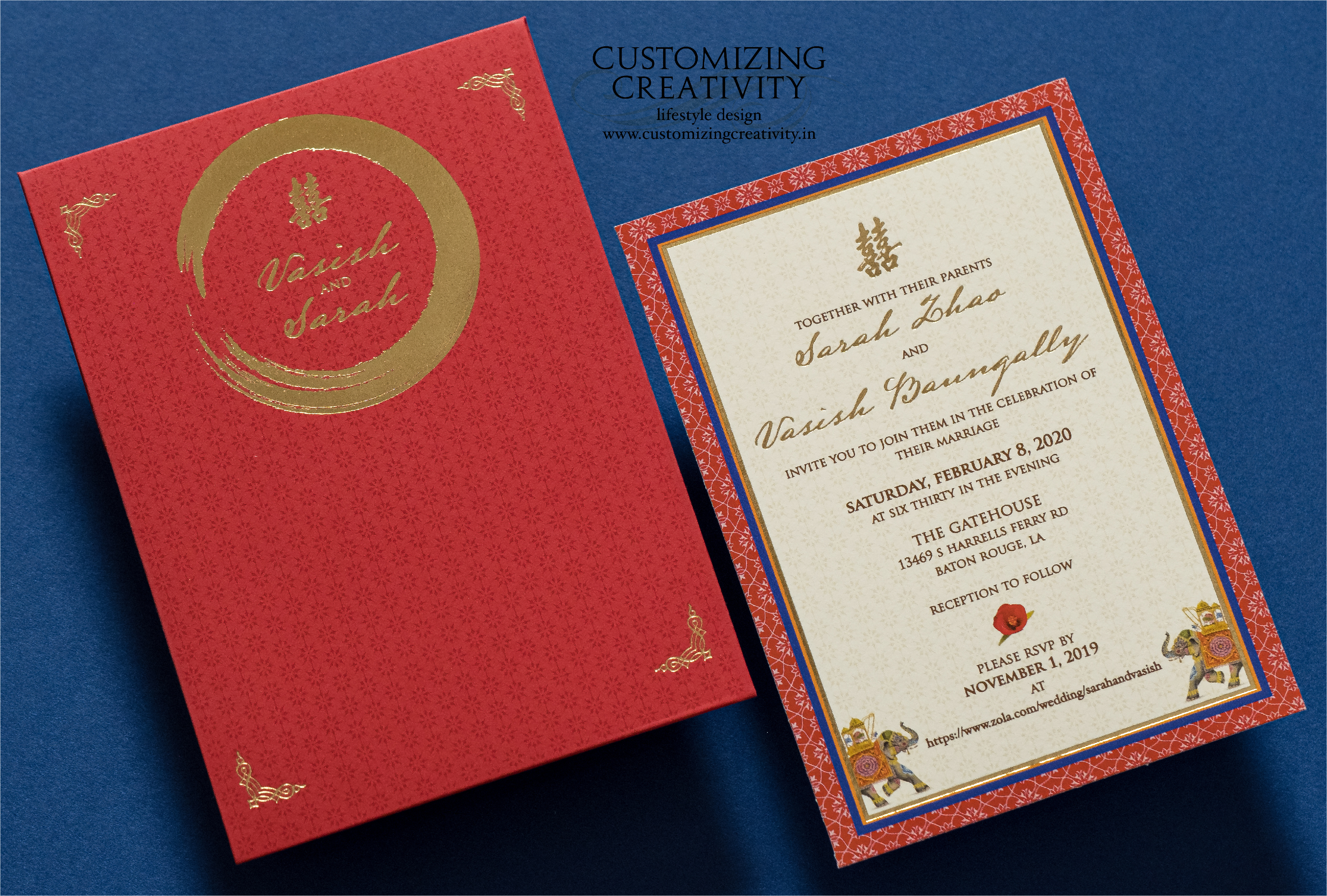 Customized & Unique wedding invitation cards