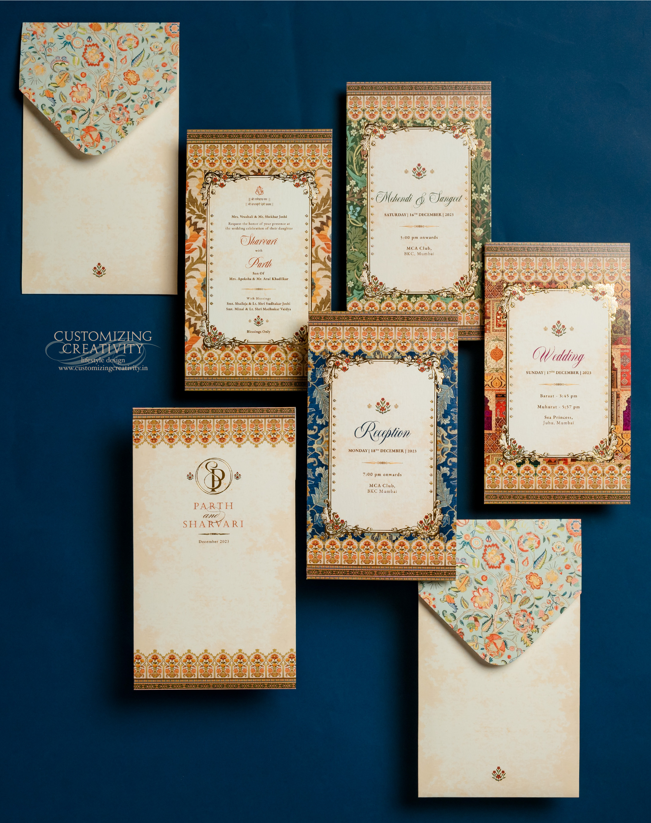 Customized & Unique wedding invitation cards