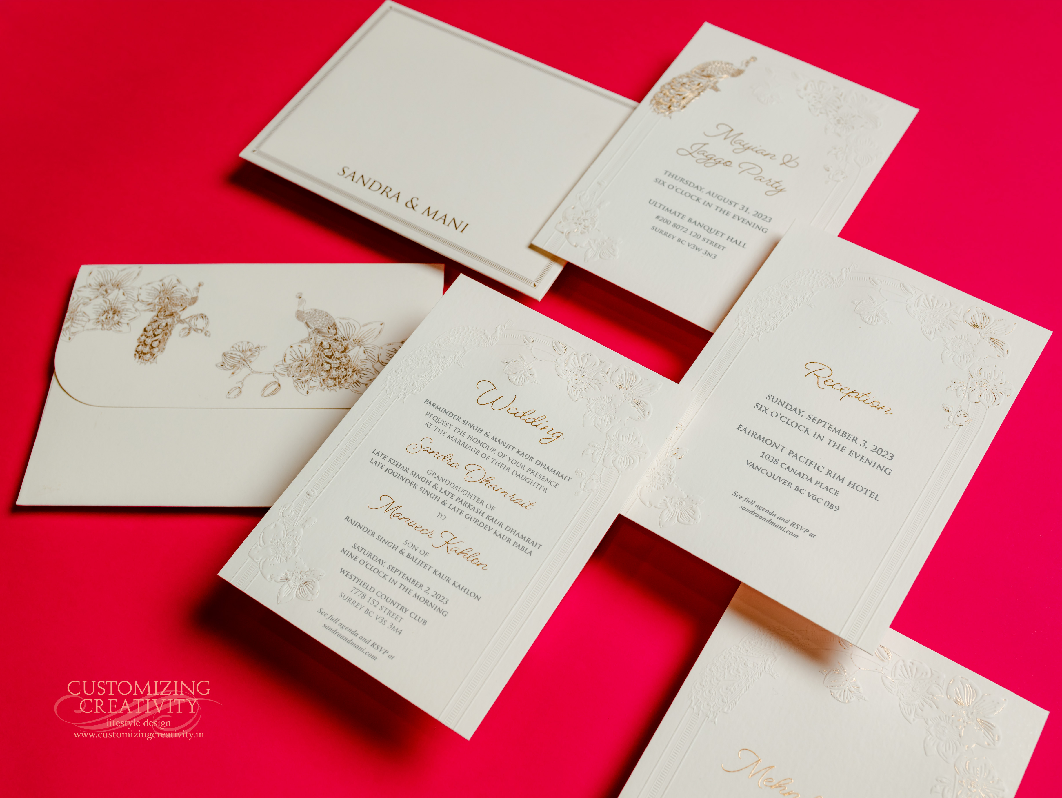 Customized & Unique wedding invitation cards