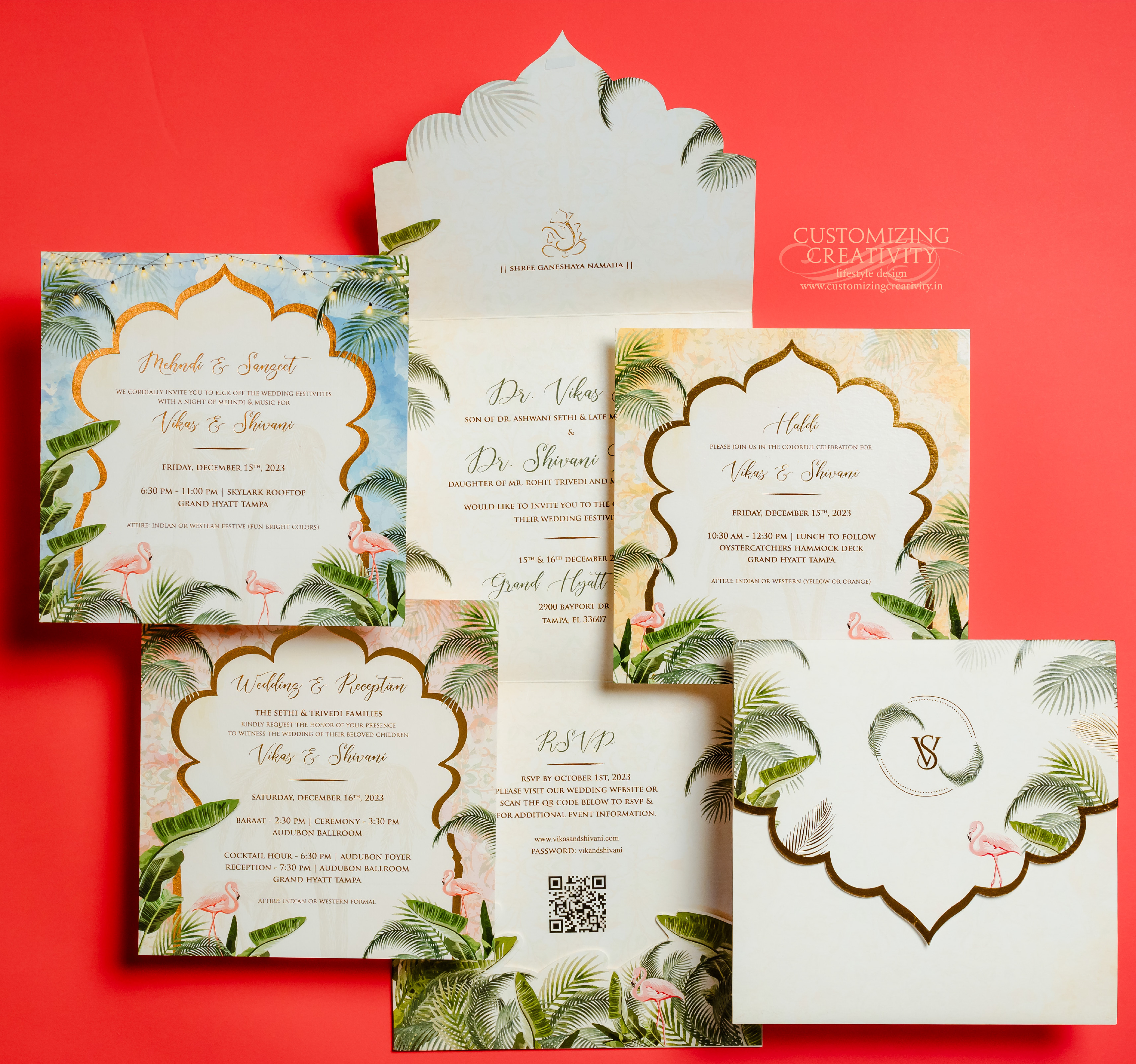 Customized & Unique wedding invitation cards