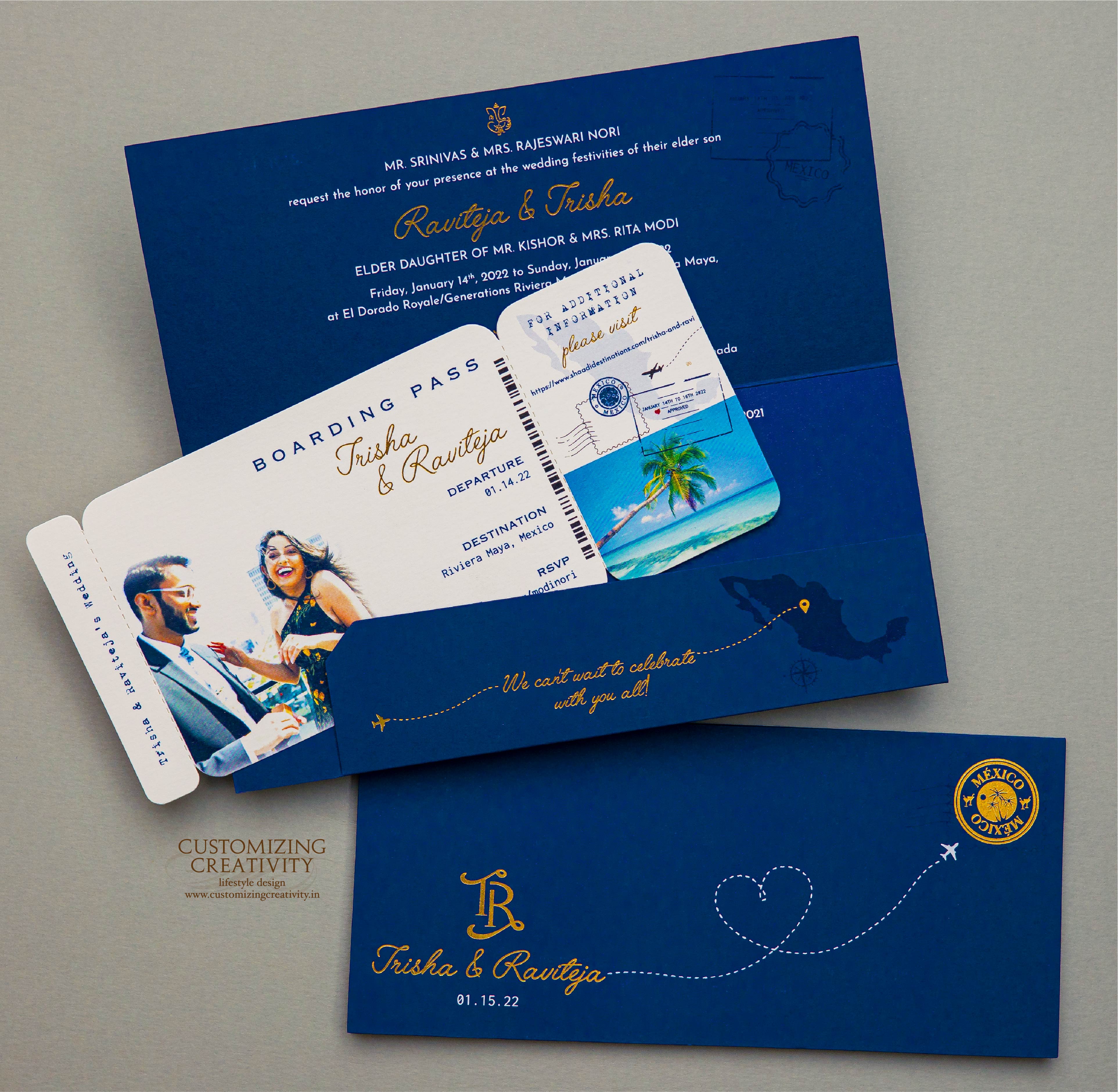 Customized & Unique wedding invitation cards