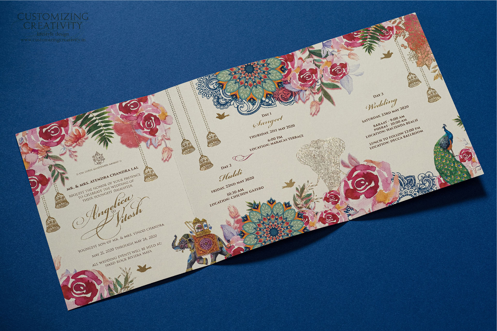 hindu wedding invitation cards designs